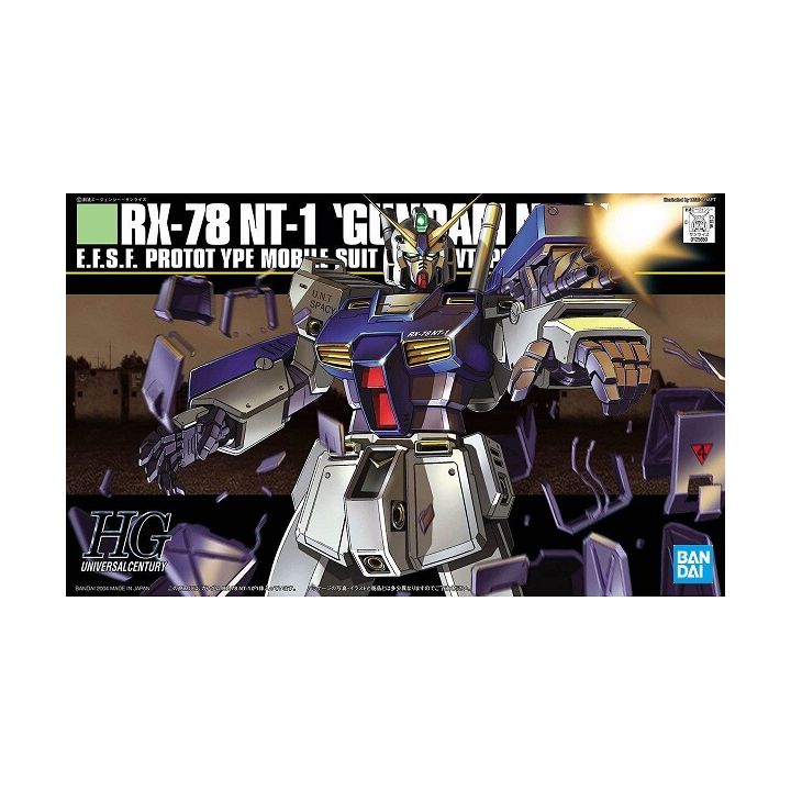 BANDAI Mobile Suit Gundam 0080: War in the Pocket - High Grade Gundam NT1 (Alex) Model Kit Figure