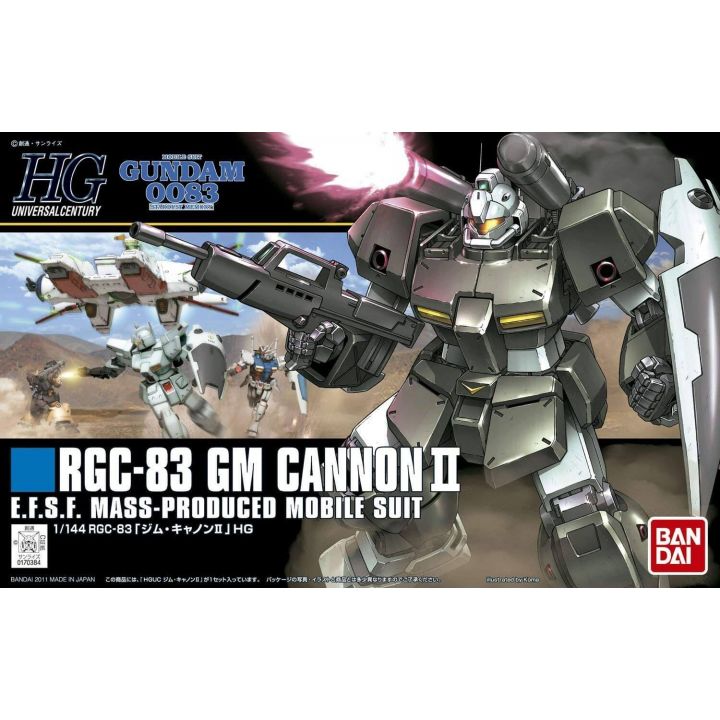 BANDAI Mobile Suit Gundam 0083 Stardust Memory - High Grade GM Cannon II Model Kit Figure