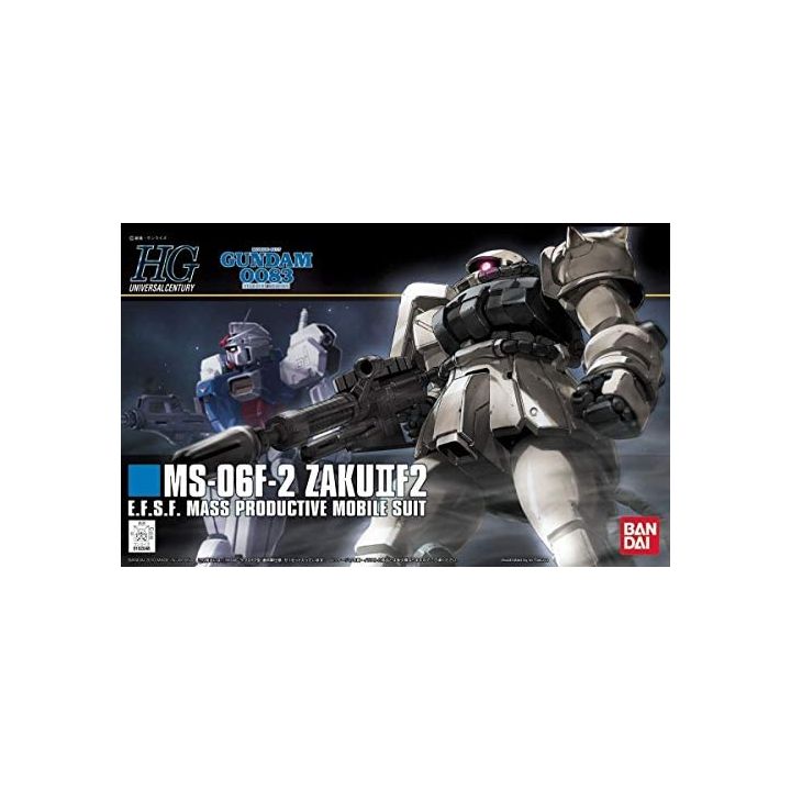 BANDAI Mobile Suit Gundam 0083 Stardust Memory - High Grade Zaku II F2 type federal specification Model Kit Figure