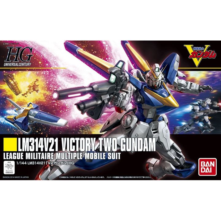 BANDAI Mobile Suit V Gundam - High Grade V2 Gundam Model Kit Figure
