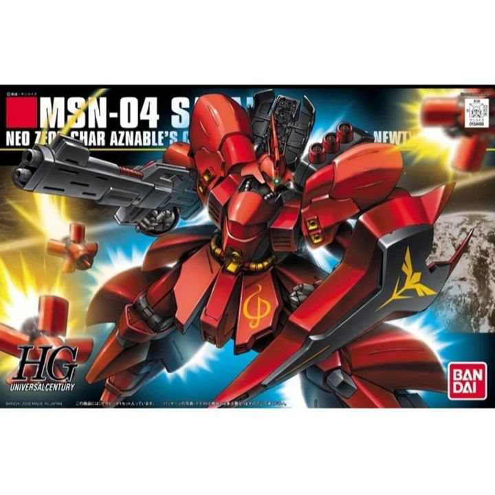 BANDAI Mobile Suit Gundam Char's Counterattack - High Grade MSN-04 Sazabi Model Kit Figure