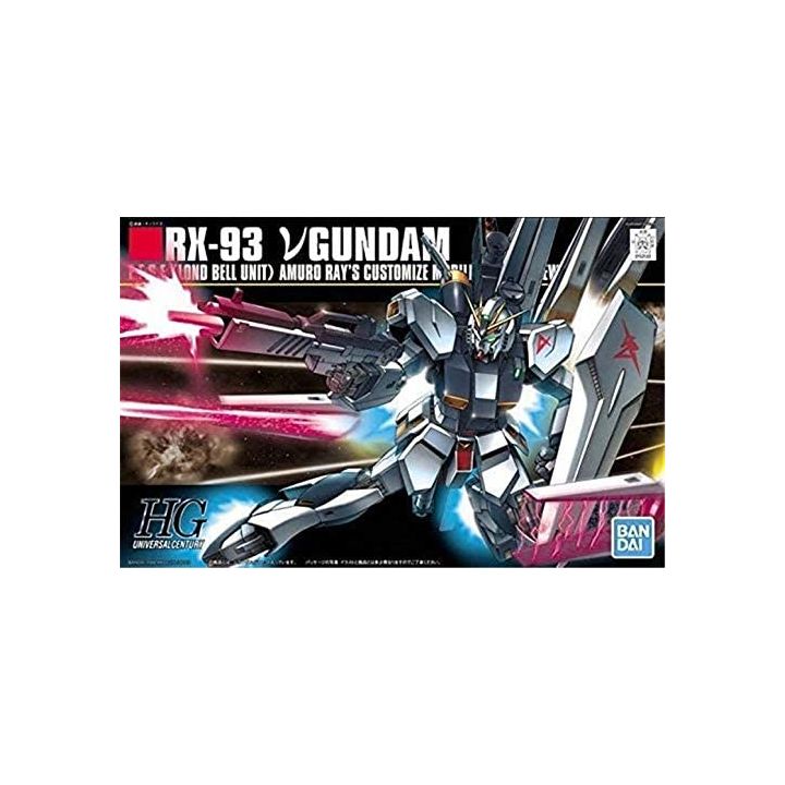 BANDAI Mobile Suit Gundam Char's Counterattack - High Grade RX-93 ν Gundam Model Kit Figure