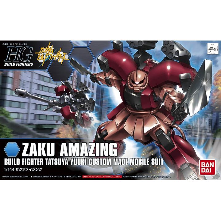 BANDAI Gundam Build Fighters - High Grade Zaku Amazing Model Kit Figure