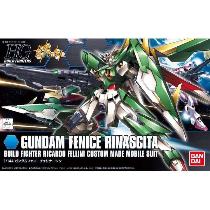 BANDAI Gundam Build Fighters - High Grade Gundam Fenice Linersita Model Kit Figure