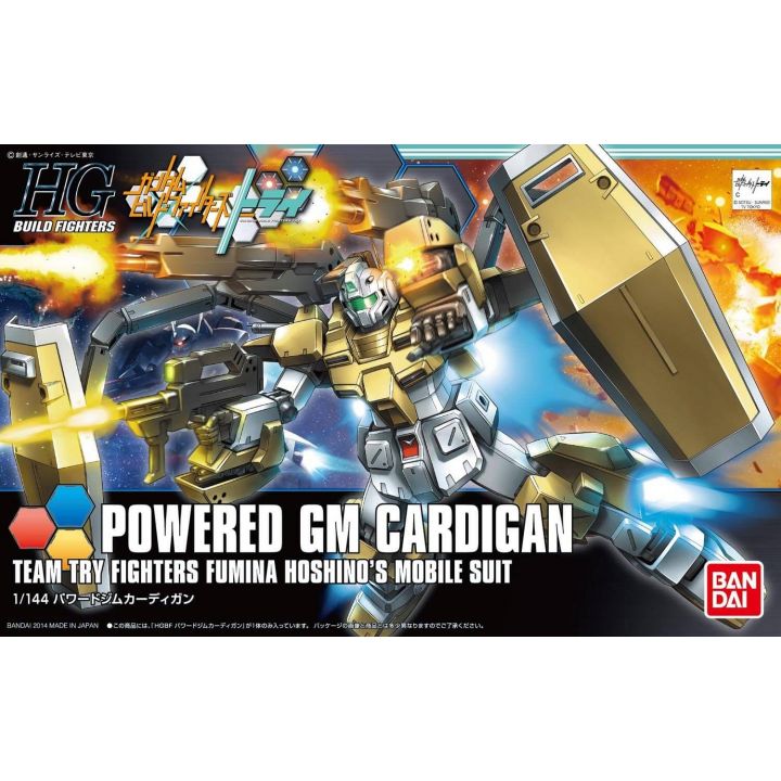 BANDAI Gundam Build Fighters Try - High Grade Powered GM cardigan Model Kit Figure