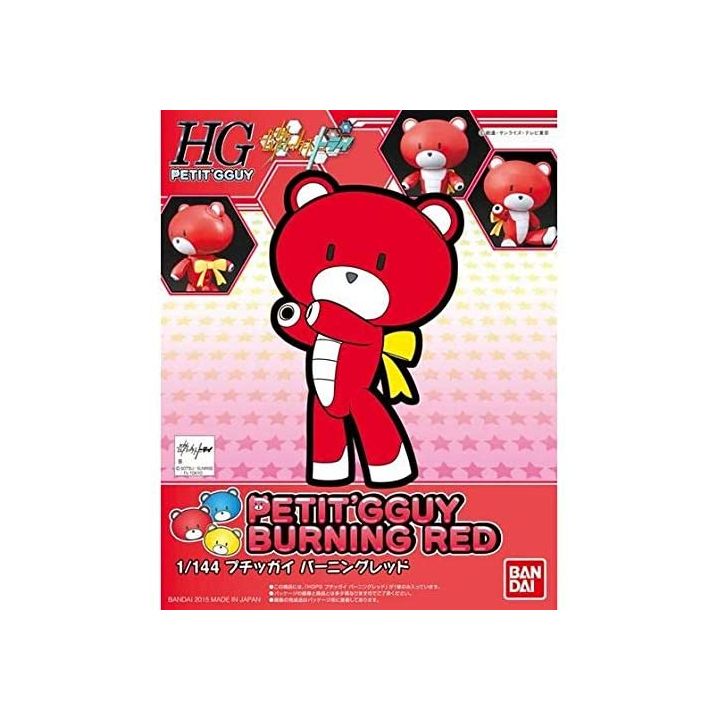 BANDAI Gundam Build Fighters Try - High Grade Petit Gguy Burning Red Model Kit Figure