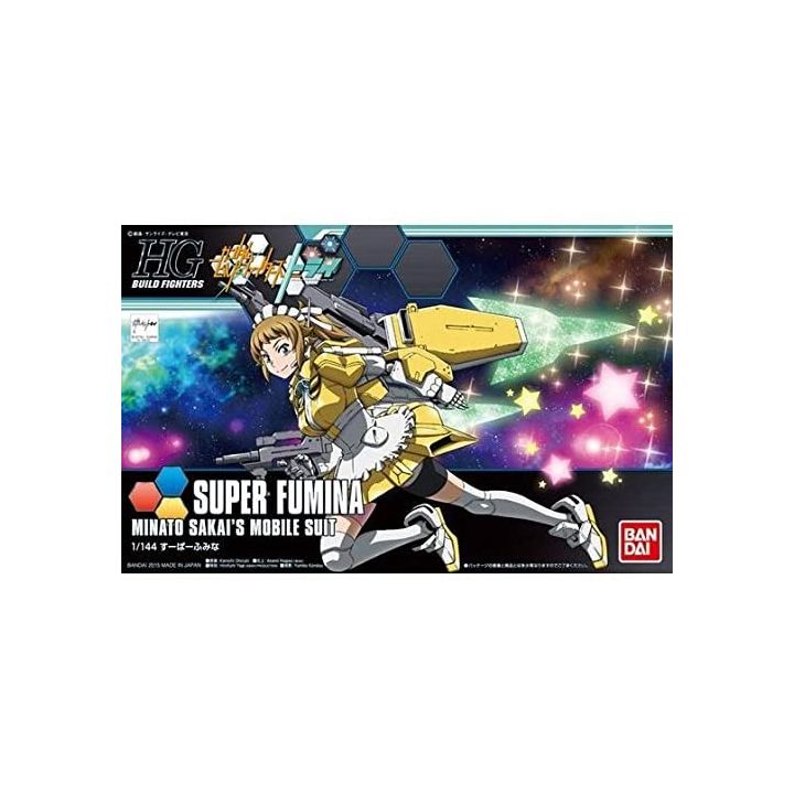 BANDAI Gundam Build Fighters Try - High Grade Super Fumina Model Kit Figura