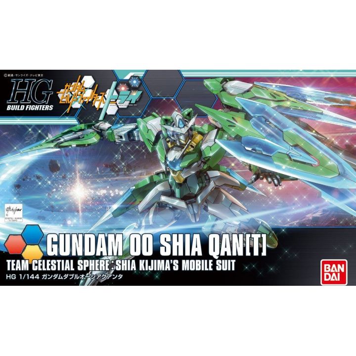 BANDAI Gundam Build Fighters Try - High Grade Gundam 00 Shia Quanta Model Kit Figure