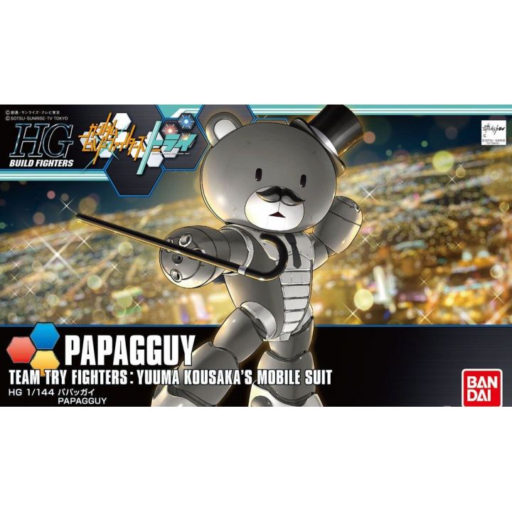 BANDAI Gundam Build Fighters Try - High Grade Papagguy Model Kit Figure