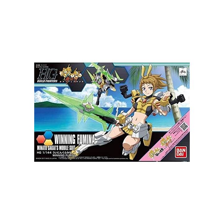 BANDAI Gundam Build Fighters Batlog - High Grade Winning Fumina Model Kit Figure