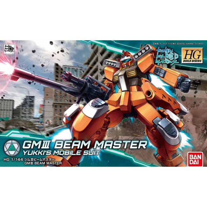 BANDAI Gundam Build Divers - High Grade GM III Beam Master Model Kit Figure