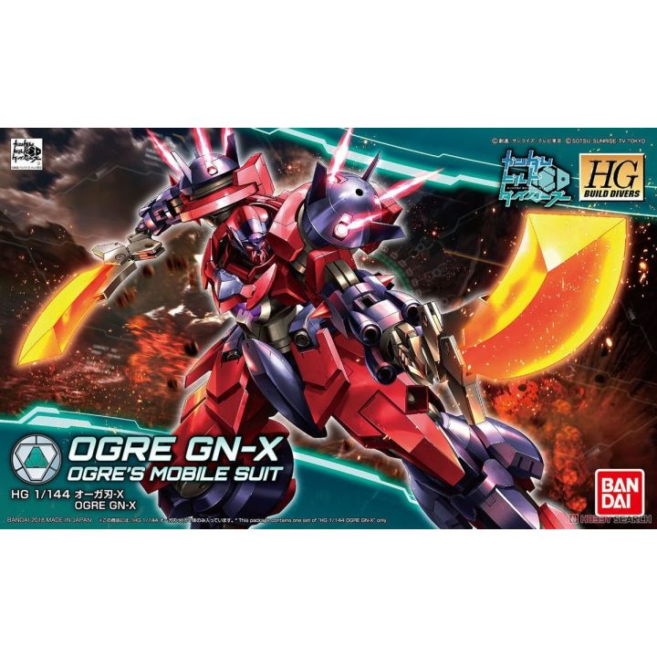 BANDAI Gundam Build Divers - High Grade Ogre GN-X Model Kit Figure