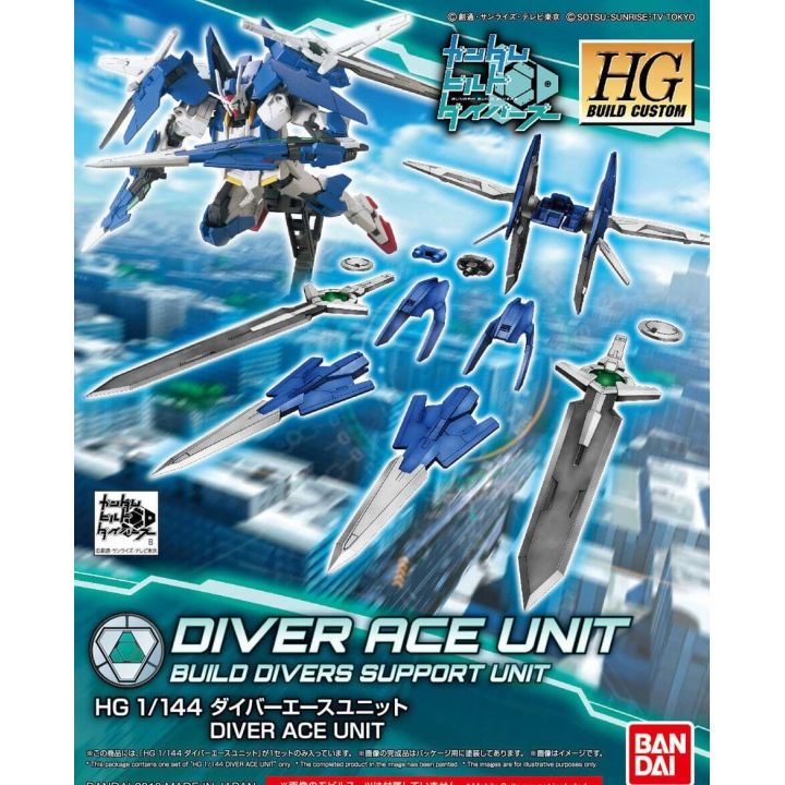 BANDAI Gundam Build Divers - High Grade Diver ace unit Model Kit Figure