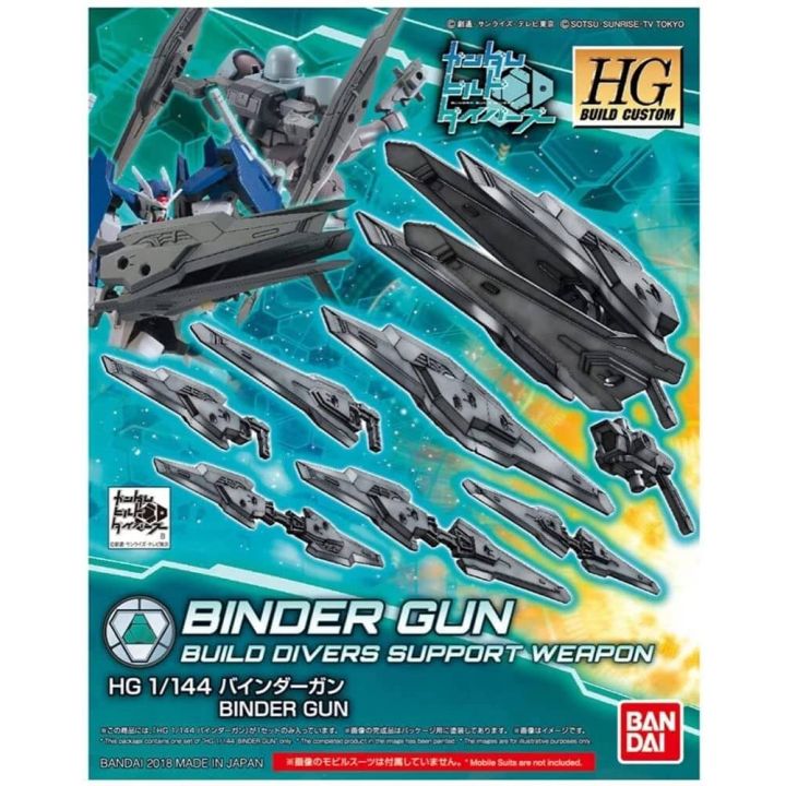 BANDAI Gundam Build Divers - High Grade Binder gun Model Kit Figure