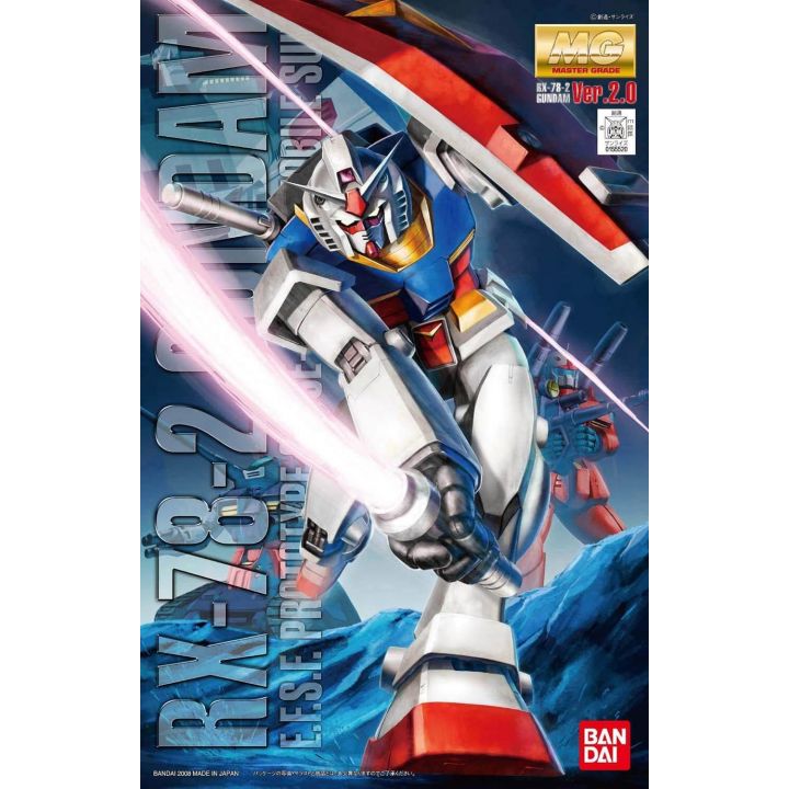 BANDAI MG Mobile Suit Gundam - Master Grade RX-78-2 Gundam Ver.2.0 Model Kit Figure