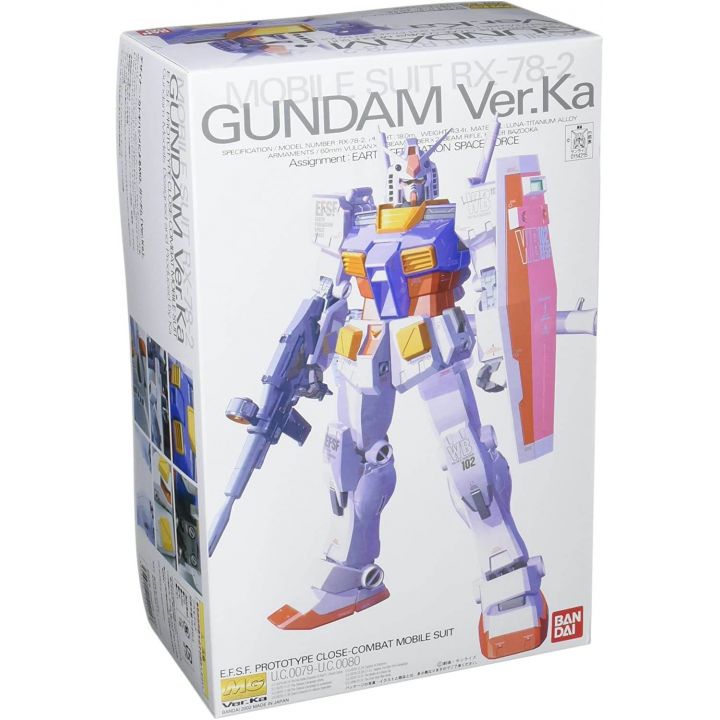 BANDAI MG Mobile Suit Gundam - Master Grade RX-78-2 Gundam Ver.Ka Model Kit Figure