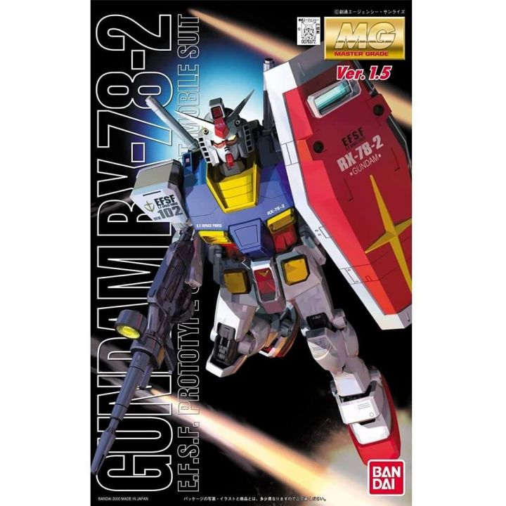 BANDAI MG Mobile Suit Gundam - Master Grade RX-78-2 Gundam Ver.1.5 Model Kit Figure