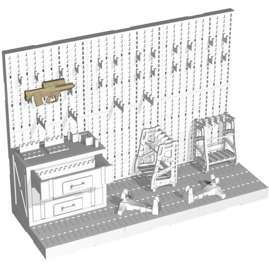 Tomytec Little Armory LD031 Weapons Room B Plastic Model Kit