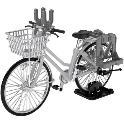 Tomytec Little Armory  LM006  School Bike  (Specified Defense School)  Silver Plastic Model Kit