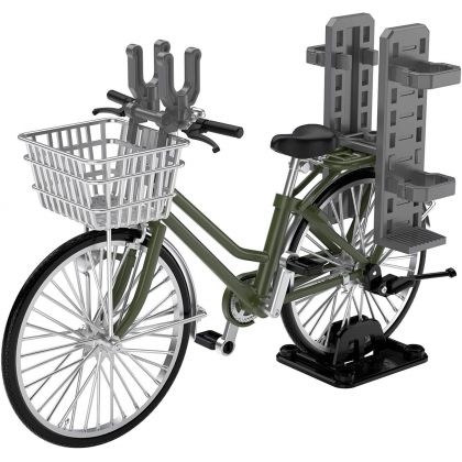 Tomytec Little Armory  LM007  School Bike  (Specified Defense School)  Olive drab   Plastic Model Kit