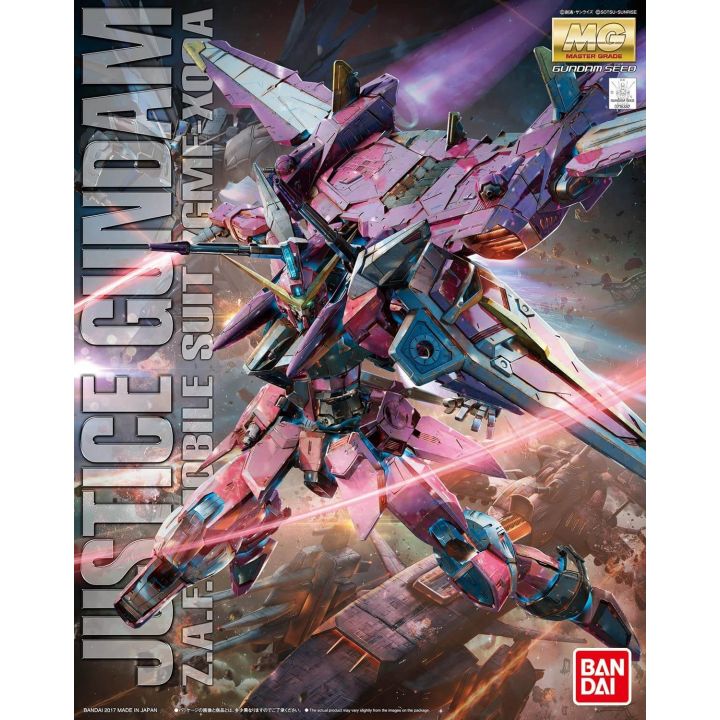 BANDAI MG Mobile Suit Gundam SEED - Master Grade Justice Gundam Model Kit Figure