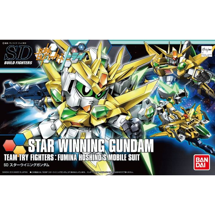 BANDAI SDBF Gundam Build Fighters Try - Super deformed Star Winning Gundam Model Kit Figure