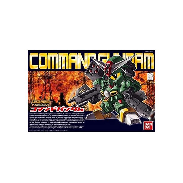 BANDAI SD Gundam BB Warrior - Super deformed LEGENDBB Command Gundam Model Kit Figure