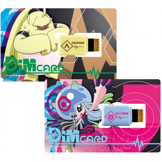 BANDAI Digimon Adventure - Digimon Ghost Game Dim Card Set -V2- Angoramon & Jellymon