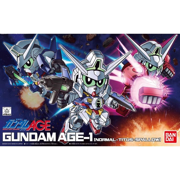 BANDAI SD Gundam BB Warrior Gundam AGE - Super deformed Gundam AGE-1 Model Kit Figure(Gunpla)