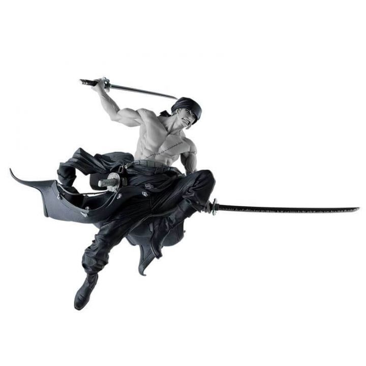 BANPRESTO BWFC - One Piece WORLD FIGURE COLOSSEUM vol.1 - Roronoa Zoro (ver.Monochrome) Figure