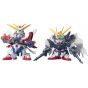 BANDAI SD Gundam BB Warrior G Gundam / W - Super deformed God Gundam & Wing Gundam Zero Custom Model Kit Figure(Gunpla)