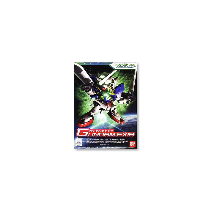 BANDAI SD Gundam BB Warrior Gundam 00 - Super deformed Gundam Exia Model Kit Figure(Gunpla)
