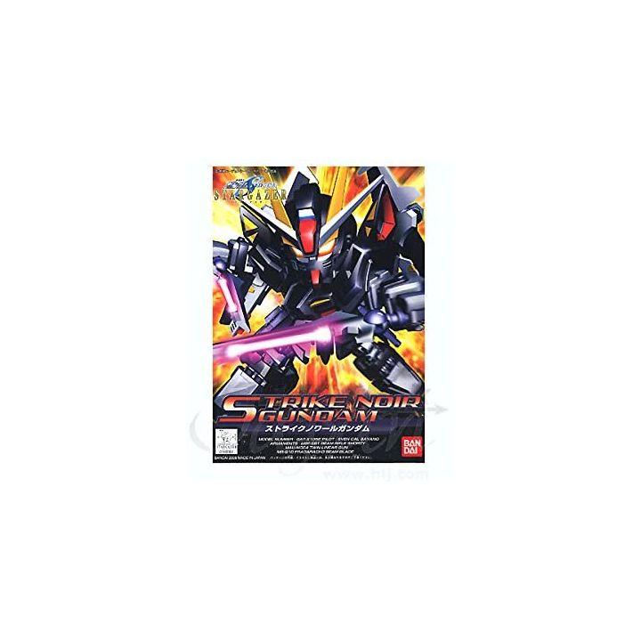 BANDAI SD Gundam BB Warrior Gundam SEED C.E.73 STARGAZER - Super deformed Strike Noir Gundam Model Kit Figure(Gunpla)