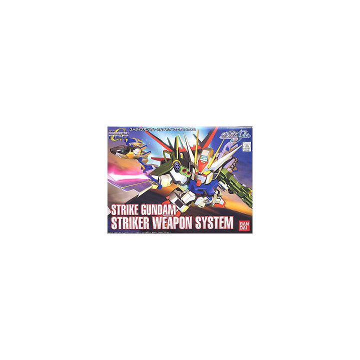 BANDAI SD Gundam BB Warrior Gundam SEED - Super deformed Strike Gundam Striker Weapon System Model Kit Figure (Gunpla)