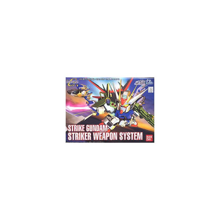 BANDAI SD Gundam BB Warrior Gundam SEED - Super deformed Strike Gundam Striker Weapon System Model Kit Figure(Gunpla)