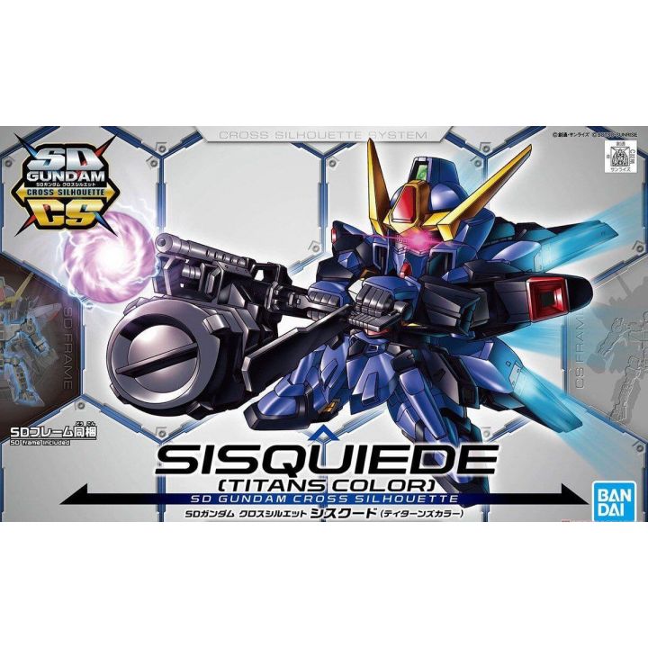 BANDAI SD GUNDAM CROSS SILHOUETTE - Super deformierte SISQUIEDE (Titans Farbe) Model Kit Figur (Gunpla)