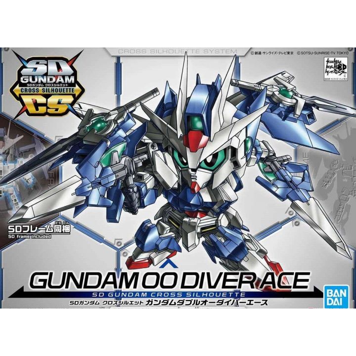 BANDAI SD GUNDAM CROSS SILHOUETTE - Super deformed GUNDAM 00 DIVER ACE Model Kit Figure (Gunpla)