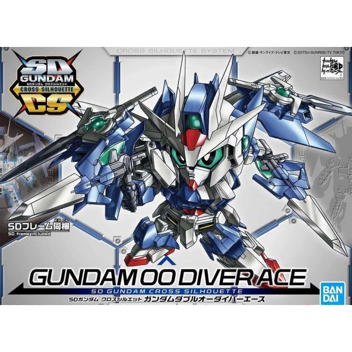 BANDAI SD GUNDAM CROSS SILHOUETTE - Super deformed GUNDAM 00 DIVER ACE Model Kit Figure(Gunpla)