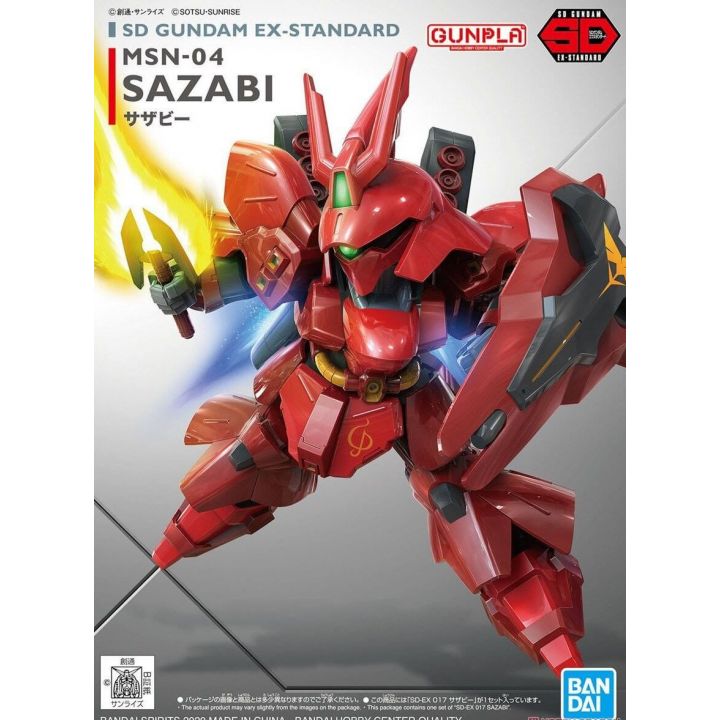 BANDAI SD GUNDAM EX-STANDARD Mobile Suit Gundam Char's Counterattack - Super deformed SAZABI Model Kit Figure(Gunpla)