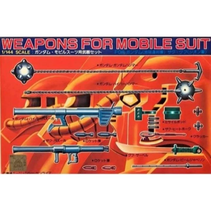 BANDAI 1/144 MOBILE SUIT GUNDAM - Weapon Set Model Kit Figure(Gunpla)