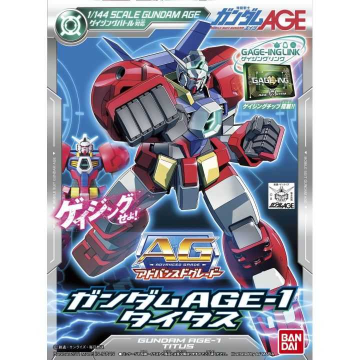 BANDAI AG 1/144 MOBILE SUIT GUNDAM AGE - Figura de kit de modelo GUNDAM AGE-1 TITUS (Gunpla)
