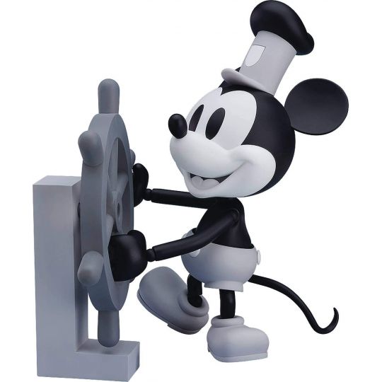 Good Smile Company - Nendoroid Mickey Mouse Steamboat Willie 1928 Figure (B&W Ver.)