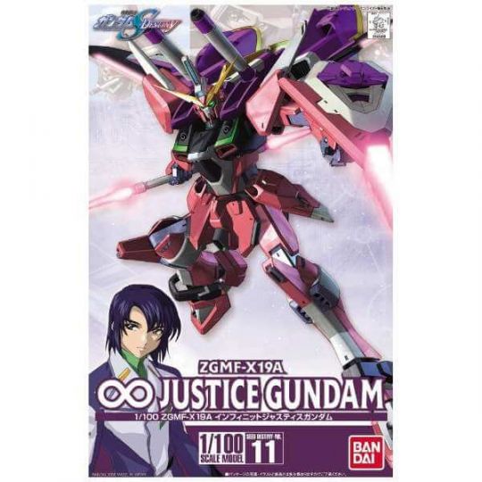 BANDAI 1/100 MOBILE SUIT GUNDAM SEED DESTINY - ∞ JUSTICE GUNDAM Model Kit Figure(Gunpla)