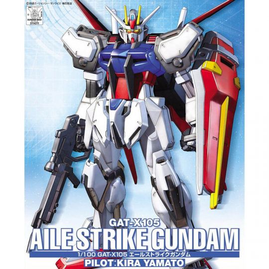 BANDAI 1/100 MOBILE SUIT GUNDAM SEED - AILE STRIKE GUNDAM Model Kit Figure(Gunpla)