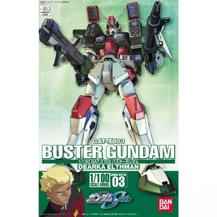 Figura de maqueta de BANDAI 1/100 MOBILE SUIT GUNDAM SEED - BUSTER GUNDAM (Gunpla)